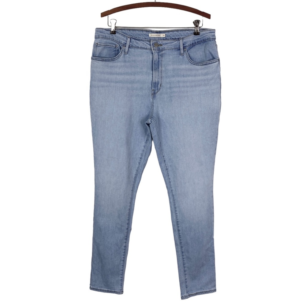 Levis 721 High Rise Skinny Jeans Light Wash Sz. 34 Inseam 29"